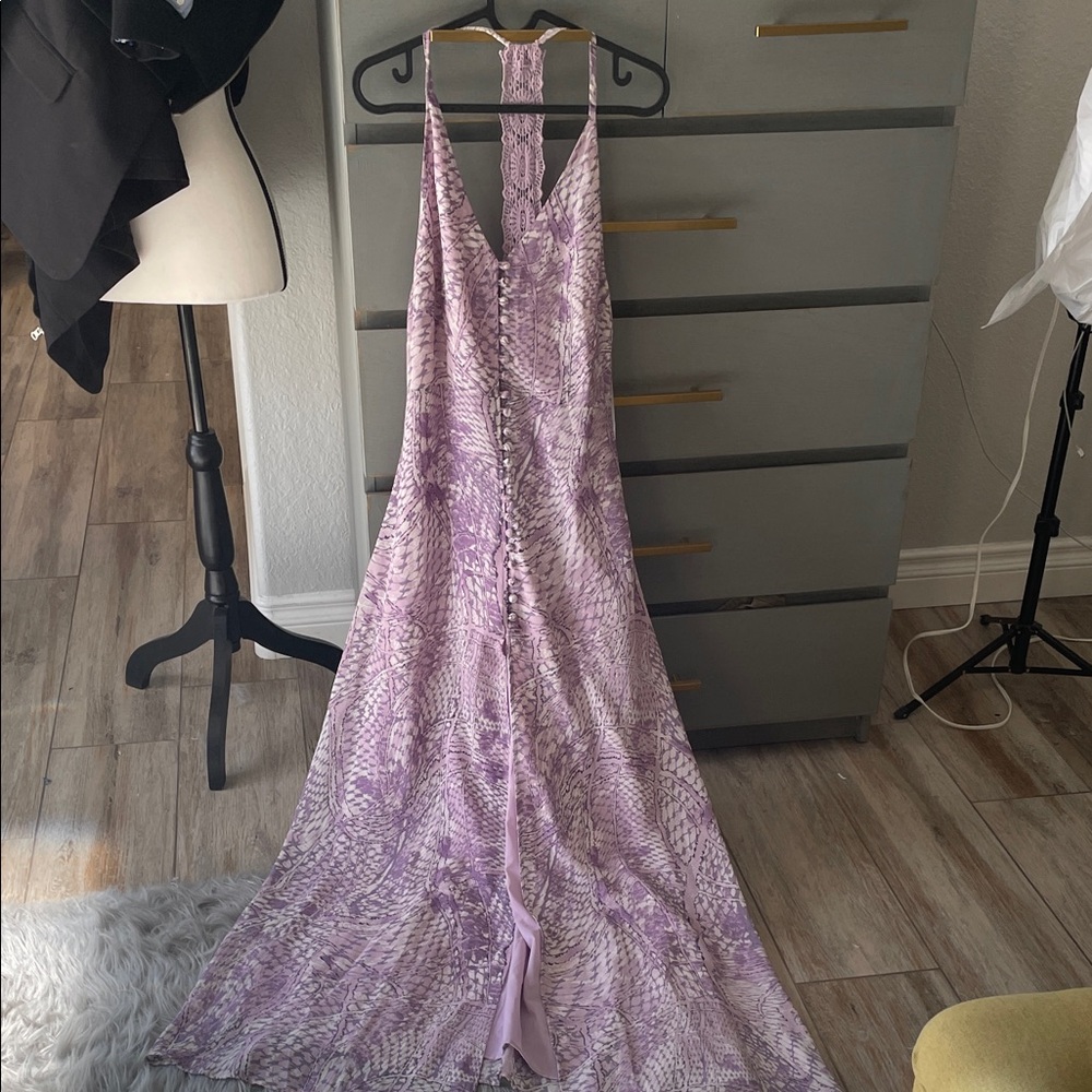 Lavender Patterned Maxi Dress - image 2